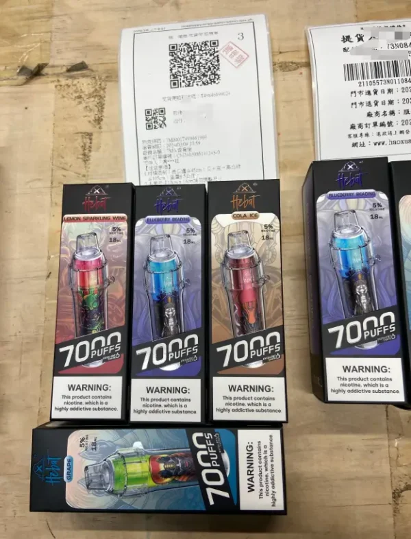 喜貝7000口 Hebat拋棄式 一次性霧化棒 大容量 新手推薦：圖片 2