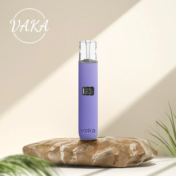 VAKA皮革主機 電子霧化桿 雙檔切換 內帶顯示屏 通用一代煙彈：圖片 2