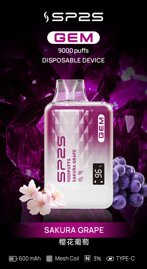 SP2 GEM9000口 SP2電子煙 一次性大容量 超長續航：圖片 5